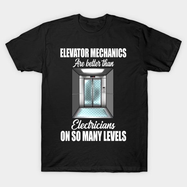 Elevator Mechanic T-Shirt by AmericanIllustrationsTees